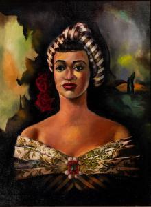 CARTER William Sylvester 1909-1996,Untitled (Portrait of a Woman),1948,Swann Galleries US 2023-10-19