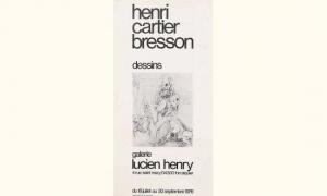 CARTIER BRESSON Henri 1908-2004,dessins,1976,Tajan FR 2006-06-08