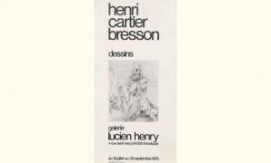 CARTIER BRESSON Henri 1908-2004,dessins,1976,Tajan FR 2006-06-08