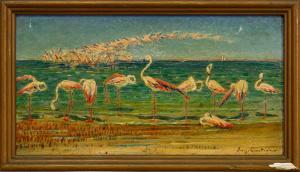 CARTIER Eugene 1861-1943,RED FLAMINGOS,McTear's GB 2024-04-10