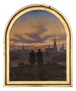 CARUS Carl Gustav,Abenddämmerung. Zu Goethes Faust,1837,Schmidt Kunstauktionen Dresden 2024-03-02