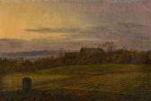 CARUS Carl Gustav 1789-1869,Fields and a Farmstead in Evening Light,1819,Lempertz DE 2020-11-14