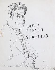 CARUSO Bruno 1927-2018,Ritratto di David Alfaro Siqueiros,1962,Meeting Art IT 2015-10-14