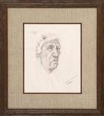 CARVER Raymond 1938-1988,An American Native wearing a war bonnet,Eldred's US 2014-11-05