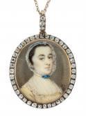 CARWARDINE Penelope,Portrait of a lady, bust-length, wearing a lace-tr,Rosebery's 2024-02-27