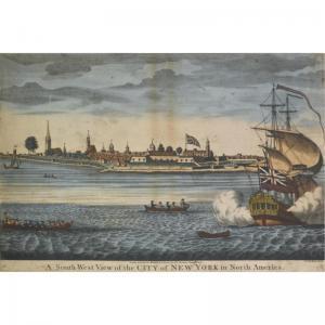 CARWITHAM John,A SOUTH-WEST VIEW OF THE CITY OF NEW YORK IN NORTH,1731,Sotheby's 2008-01-18