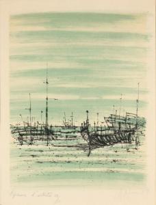 CARZOU Jean 1907-2000,Les barques,1958,Art Richelieu FR 2015-12-14
