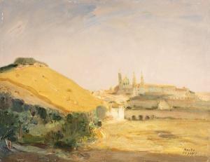 CASADEI Maceo 1899-1992,Veduta di Urbino,Casa d'Aste Arcadia IT 2023-10-26