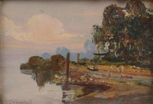 CASANOVA Carlo 1871-1950,Veduta del lago Maggiore,Meeting Art IT 2023-01-10