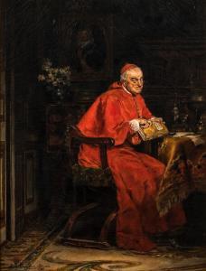 CASANOVA Y ESTORACH Antonio Salvador,A Cardinal Caught Reading Rabelais,1885,Skinner 2022-06-30