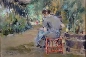 CASCIARO Giuseppe 1863-1941,In giardino,Vincent Casa d'Aste IT 2024-03-23