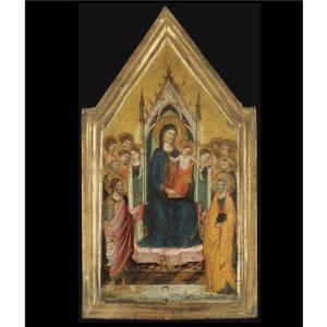 Jacopo Landini Del Casentino - Madonna And Child Enthroned With Saints