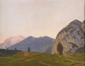 CASETTI VITTORIO 1891-1977,Last ray on Marmolada,1951,Babuino IT 2017-01-30