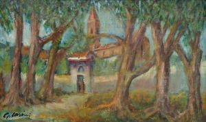 CASINI Giorgio 1908-1984,Il convento di Nicosia,Saletta d'arte Viviani IT 2021-07-10
