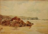 CASLEY William 1867-1921,A Lizard beach,1910,David Lay GB 2014-01-16