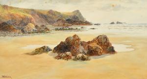 CASLEY William 1867-1921,A rocky coastal scene,John Nicholson GB 2023-12-20