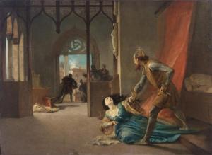 CASNEDI Raffaele 1822-1892,Il corsaro Barbarossa tenta di rapire Giulia ,Capitolium Art Casa d'Aste 2021-06-15
