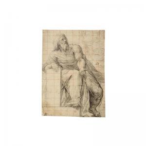 CASOLANI Cristoforo 1582-1629,study for a seated prophet,Sotheby's GB 2002-07-10