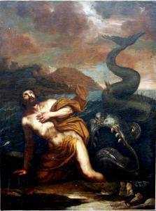 Casoni Giovanni Battista 1610-1686,Giona inghiottito dalla balena,Casa d'Aste Martini IT 2021-05-15