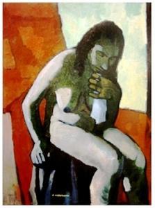 CASORATI Felice 1883-1963,Nud seduto,Saletta d'arte Viviani IT 2015-09-12