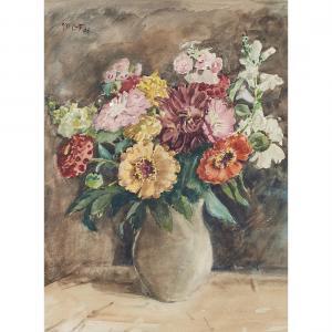 CASPAR FILSER Maria 1878-1968,Floral Arrangement,1906,Clars Auction Gallery US 2023-02-10