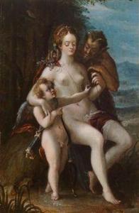 CASPAR POHM Hans,Venus with Cupid and satyr,1600,Palais Dorotheum AT 2011-10-12