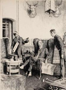 CASPARI Walter 1869-1911,Der Herr sie wünschen... elegant gekleideter,Mehlis DE 2018-02-22
