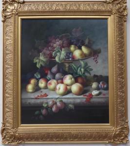 CASPERS Robert 1900-2000,Still life with fruit on a plate resting on a marb,Tennant's GB 2017-05-06