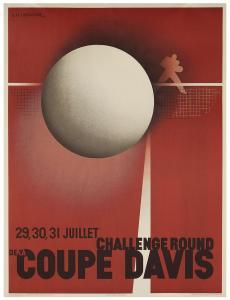 CASSANDRE Adolphe Mouron 1901-1968,Coupe Davis,1932,Tajan FR 2017-09-20