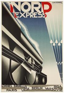 CASSANDRE Adolphe Mouron 1901-1968,Nord Express,1927,Tajan FR 2017-09-20