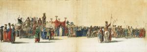 CASSAS Louis Francois 1756-1827,UN CORTEGE NUPTIAL AU CAIRE,Sotheby's GB 2012-10-09