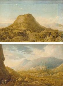 CASSAS Louis Francois,Vue de Mont Thabor, Israel and Vue du Napelouse,Christie's 2001-03-14