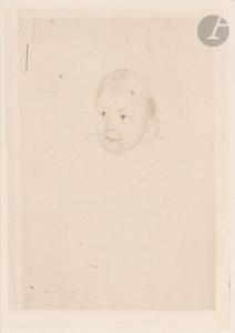 CASSATT Mary 1844-1926,Head of a Child,1890,Ader FR 2024-04-03
