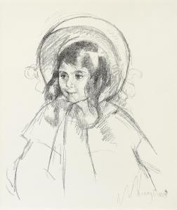 CASSATT Mary 1844-1926,Sara Wearing her Bonnet and Coat,c.1904,Bonhams GB 2016-06-07