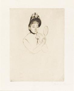 CASSATT Mary 1844-1926,The Bonnet,1891,Swann Galleries US 2024-03-14