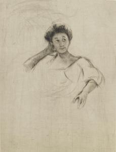 CASSATT Mary 1844-1926,Woman Posed with Hand at Back of Head,1910,Bonhams GB 2016-06-07