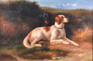 CASSEL T,Two sporting dogs in a landscape setting,John Nicholson GB 2012-03-01