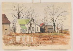 CASSELL Marion Simon 1913,Four architectural landscapes,Ripley Auctions US 2009-10-25