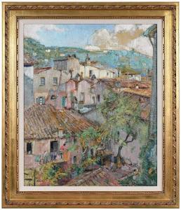 CASSIDY Gerald,On the Balcony, Ville Franche Sur Mer, The Riviera,Brunk Auctions 2024-03-08