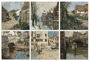 CASSIERS Hendrick, Henri 1858-1944,Scenes in Flanders, Mechelen and Venice,De Vuyst BE 2024-03-02