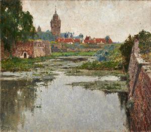 CASSIERS Hendrick, Henri 1858-1944,Vieille ville flamande,Il Ponte Casa D'aste Srl IT 2023-12-19