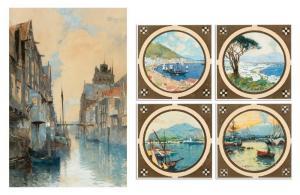 CASSIERS Hendrick, Henri,View of Dordrecht - Scenes along the Mediterranean,De Vuyst 2024-03-02
