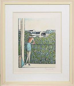 CASSIGNEUL Jean Pierre 1935,Femme au balcon,Artcurial | Briest - Poulain - F. Tajan FR 2015-01-30