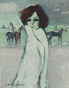 CASSIGNEUL Jean Pierre 1935,Le cavalier sur la plage,1968,Christie's GB 2016-02-03