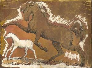 CASSINARI VETTOR Marcello 1930,Due cavalli,Bertolami Fine Arts IT 2023-01-30