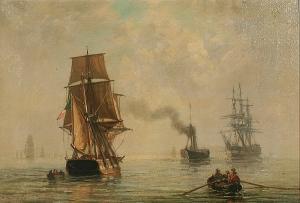 CASSINELLI Horacio 1800-1800,Shipping in calm waters,1868,Bonhams GB 2005-12-08