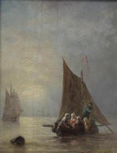 CASSINELLI Horacio 1800-1800,Voyage en mer au crépuscule,1865,Etienne de Baecque FR 2017-10-02