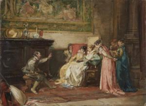 CASSIOLI Amos 1832-1891,Sancho Panza e la duchessa,Capitolium Art Casa d'Aste IT 2021-12-15