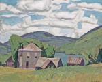 CASSON Alfred Joseph 1898-1992,Farmhouse - Lake Kamaniskeg,1958,Levis CA 2022-04-24