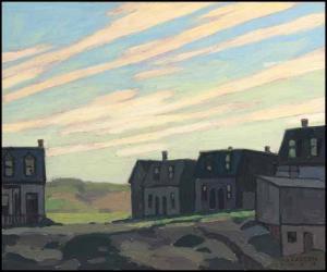 CASSON Alfred Joseph 1898-1992,Old Houses at Swansea, Evening,1924,Heffel CA 2005-05-25